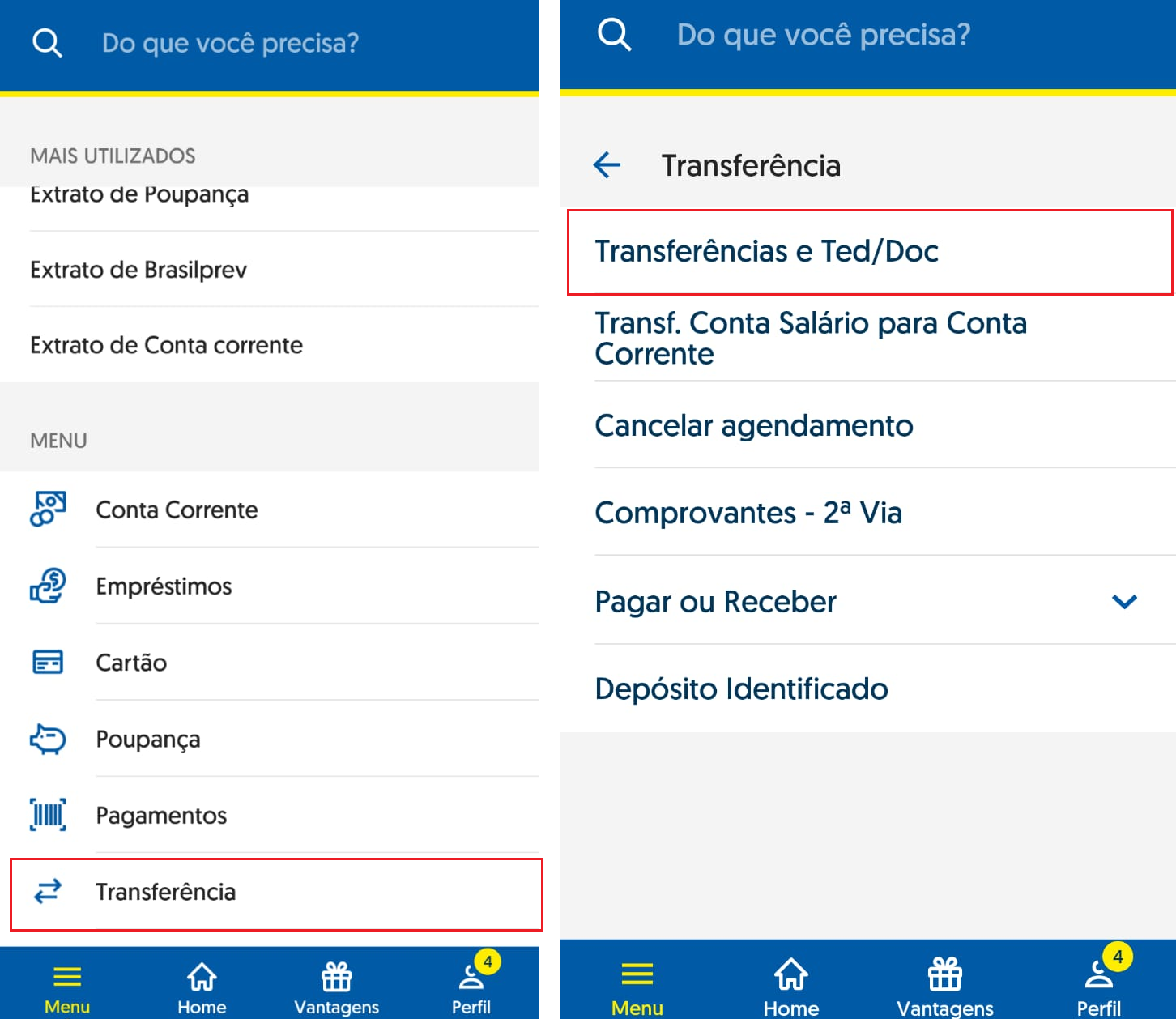 Como Fazer TED No Banco Do Brasil Internet Banking E App