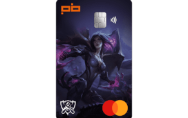 Cartão de Crédito Player's Bank LoL Kai'Sa Mastercard Platinum