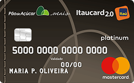 Cartão de Crédito Pão de Açúcar Itaú Platinum Mastercard